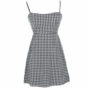 Brandy Melville Black & White Gingham Mini Dress